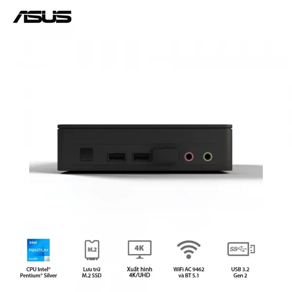 Máy tính Mini PC Asus NUC 11 Essential Kit NUC11ATKPE | Pentium N6005 | DDR4 2933Mhz | M.2 SSD | Wifi 5AC | Bluetooth 5.1