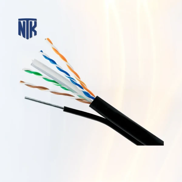 Dây mạng ngoài trời Cat6 U/UTP Dintek PowerMAX (1101-04057) | 10GBASE-T · PoE++ | 250MHz · 23AWG | PE · 305 mét/cuộn · Fca