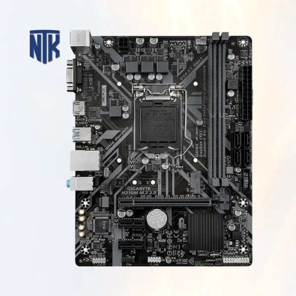 Bo mạch chủ Gigabyte H310M M.2 2.0 | LGA1151 · 2× DDR4 · M.2-2280 SATA/PCIe 3.0 | D-Sub · HDMI 1.4 · USB 3.1 Gen1 | ATX