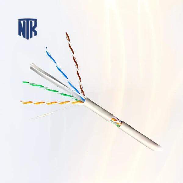 Dây mạng Cat6 U/UTP Dintek PowerMAX500 (1101-04063) | 4P / 23AWG / PVC Xám / 100m